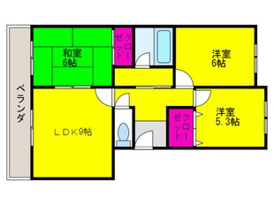 フィールタウン２号館の物件間取画像